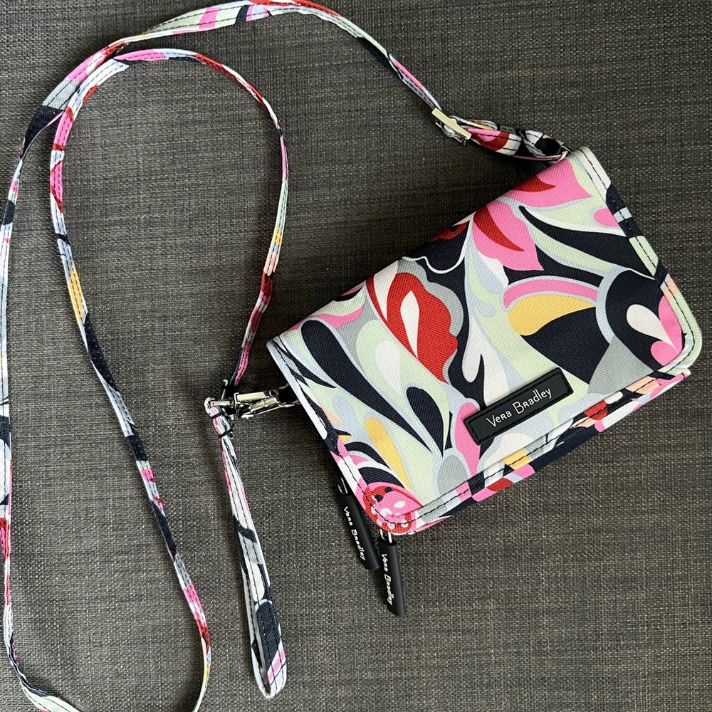 NWT VERA BRADLEY RFID THREE IN ONE CROSSBODY SHOULDER BAG PURSE